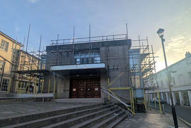 Scaffolding in central Ryde
